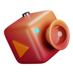 icono de cámara de vídeo represenando los cursos de producción audiovisual